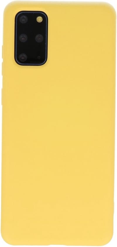 Hoesje Geschikt voor de Samsung Galaxy S20 Plus - Fashion Color Backcover Telefoonhoesje - Geel