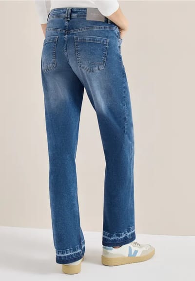 Jeans met zoomdetail