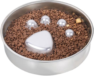 Vertraagde Voerbak Honden - Anti-Verslikking Schaal - Langzamer Eten - Interactieve Voedingsstimulatie - 22x22x4cm - Poot