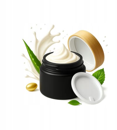Mat Zwarte Glazen Potje 30g - Elegant & Eco voor Cosmetica