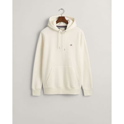 Gant Trui Shield Hoodie Subtle Logo Eggshell / male