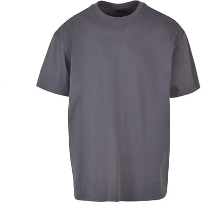 Build Your Brand - Heavy Oversized T-Shirt - Dark Grey maat XS