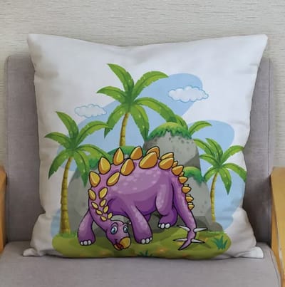 Velvet Dino Adventure Collection Kussenhoes - Dino - Dinosaurus - kinderkamer - 45x45 cm