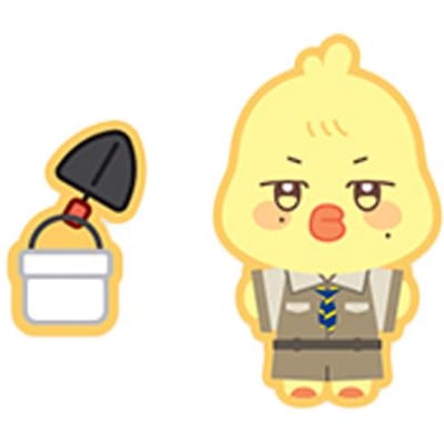 ATEEZ - [ANITEEZ IN TREASURE] STITCH Wappen Set 6. bbyongMING beige