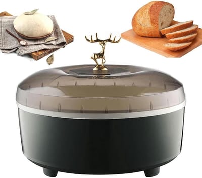 Broodbakmachine - Deegrijskast - Zelf Brood Maken - Instelbare Temperatuur - 5 Liter - Zilver