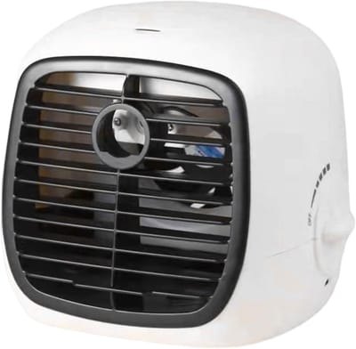 Draagbare Airco - Persoonlijke Koeler - Persoonlijk Comfort - USB Aangedreven - 20 x 18 x 17.5 cm - Wit