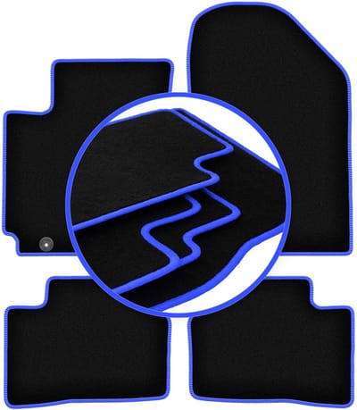 CARLUX-BLUE automatten voor: Kia Picanto II JE hatchback (2011-2017)