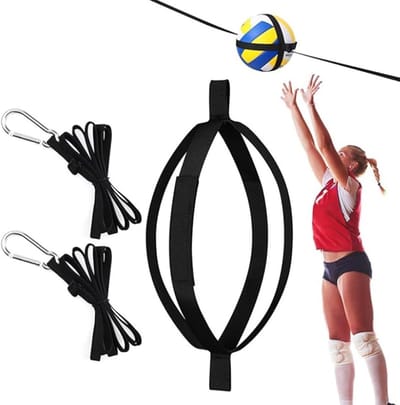 Trainingshulpmiddel voor Volleybal met Trekkoord - Verstelbare Elastische Band en Weerstand voor Spike en Kick Training