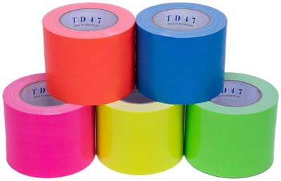 TD47 Gaffa Tape Fluor Deal (5 rollen / 100mm)