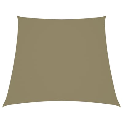 vidaXL - Zonnezeil - trapezium - 2/4x3 - m - oxford - stof - beige