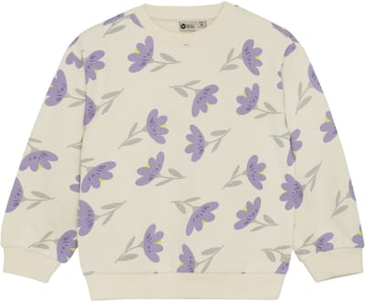 DAILY7 Sweater Flowers Truien & Vesten Meisjes - Sweater - Hoodie - Vest- Ecru - Maat 116