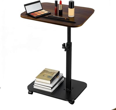 C Tafel Bijzettafel - Tv Dienblad - Ontspannen Genieten - 360 Graden Draaibaar - 48-88 cm Hoogte - Zwart