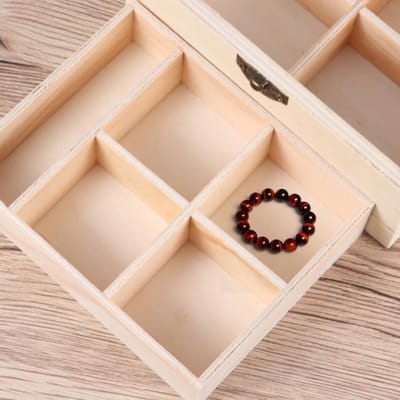 Handgemaakte Houten Sieradenbox met Dubbele Spiegel en Organiser - Perfect voor Sieradenopslag en Cadeaus