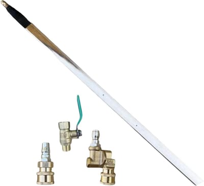 Radiator Reiniger - Spoelstok Koelsysteem - Auto Onderhoud - Diepe Reiniging - 60cm Lengte - Zilver
