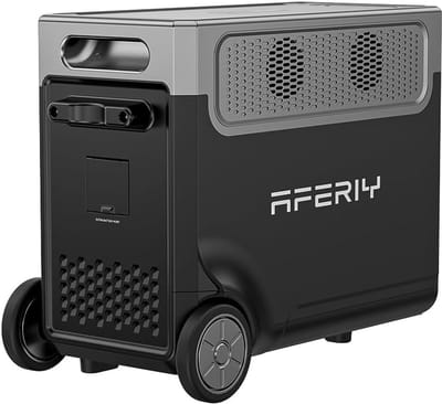 LiFePO4 Draagbare Baterij 3840Wh - 4000W Maximaal Vermogen - Opladen via Zonne-energie en Stroom - USB-A & USB-C Uitgangen - Met Wielen en Telescoopgreep - Compatibel met P310 PRO
