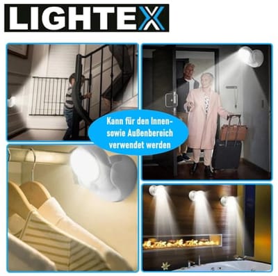 LED wandlamp met bewegingsmelder - Draadloze verlichting voor binnen en buiten