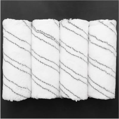 Vervangende Rollen - Vloerreiniger Rollen - Vloeren Reinigen - Set van 4 stuks - 60x150mm - Geel/Grijs
