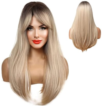 ApexArte® Top Kwaliteit Damespruik – Pruiken Dames - Hair Wig – Lang – Blond
