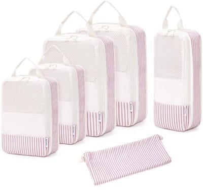 6-delige Compressie Koffer Organizer Set - Perfecte Kofferorganizer voor Reis en Handbagage