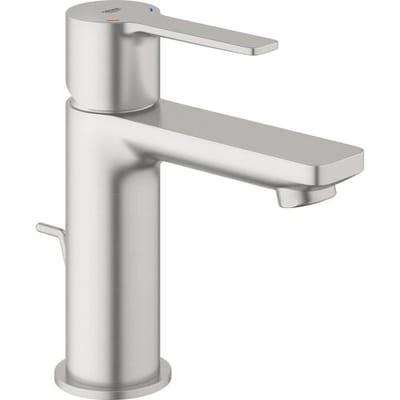 GROHE Lineare Wastafelkraan XS - Extra lage uitloop - Met trekwaste - Supersteel (rvs)