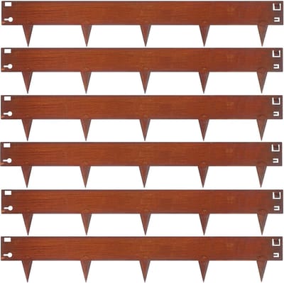 Metalen Landschapsranden - Stalen Tuinrand - Tuin Decoratie - Verweerd Staal - 42 Inch Lengte - Roest