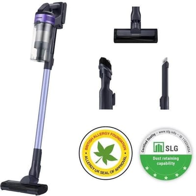 SAMSUNG VS15A6031R4 Jet 60 Turbo - Aspirateur Balai - 150 AW - Aspiration multicyclonique - Filtration HEPA - 40min d'autonomie