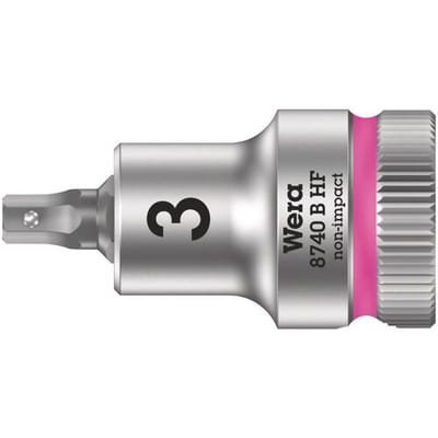 Wera 8740 B HF 05003030001 Dop (zeskant) Dopsleutelinzetstuk Houderfunctie 3 mm 3/8 3 mm 3/8 (10 mm)