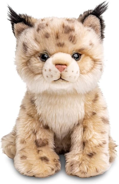 Zittend Stuffed Dier Lynx Kat Pluche Speelgoed 22 cm Hoogte