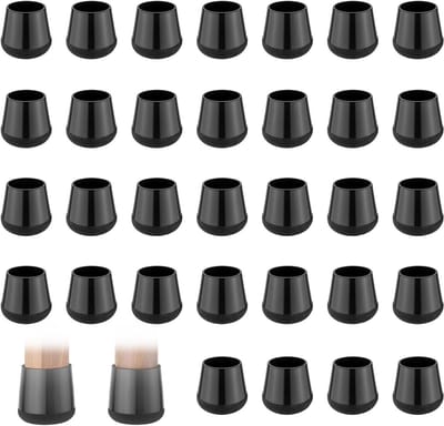 32 stuks ronde stoelpootdoppen met vilten onderkant voor optimale vloerbescherming, geschikt voor 1,5 - 1,8 cm stoelpoten en salontafels, eenvoudig te installeren en duurzaam