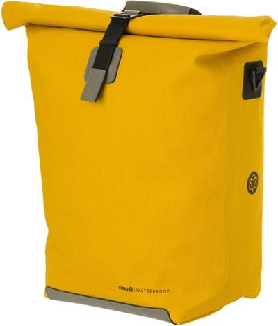 AGU Convoy Clean - Enkele Fietstas - 17L - Waterdicht Canvas - Laptop tas - Roll-top sluiting - Click'nGo systeem - Geel