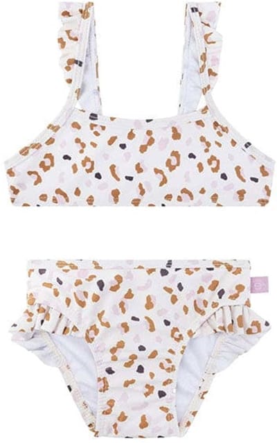 Swim Essentials - bikini - 1-12 Jaar - Kaki - Luipaardprint - kind