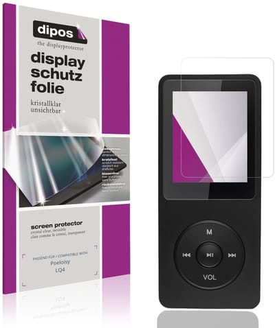 dipos – 4x Beschermfolie geschikt voor Poeloisy LQ4 | Krasbestendige & heldere Screenprotector Ultra-Thin