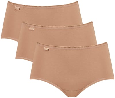Sloggi Women 24/7 Cotton Midi (3-pack) - dames slip - beige