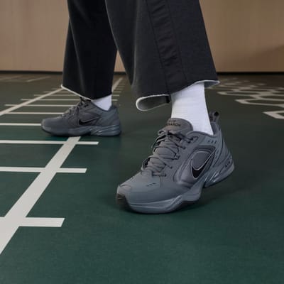 Nike Air Monarch IV Gris Foncé Noir Baskets Homme 415445-020 46 gray