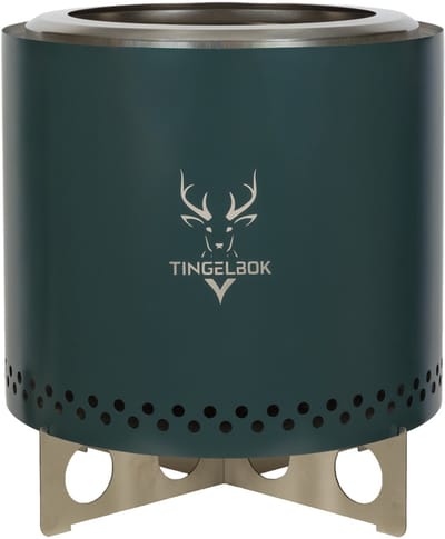 TINGELBOK Flame – Rookloze Vuurkorf Ø38 cm – Incl. Regenhoes – Vandaag Verzonden