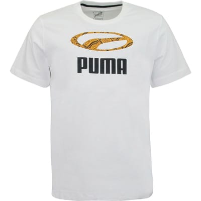 Puma Snake Pack Graphic Heren Tee Casual Merk Top Wit 579910 02