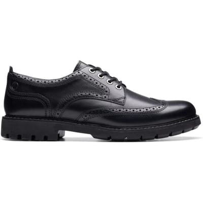 Clarks Batcombe Far - heren veterschoen - Zwart - maat 44 (EU) 9.5 (UK)