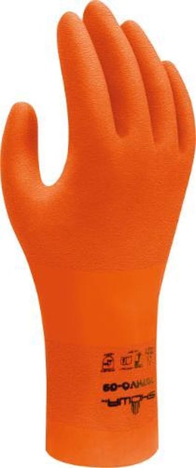 Showa 707HVO (bio-nitril) kleur: oranje maat L (9),