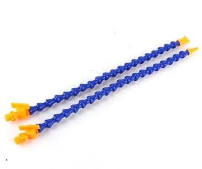 Dailygoods - Koelmiddel flexibele koelvloeistofslang - CNC-draaimachine accessoires - Blauw geel - Universele spray - Vervangingsset 12 stuks