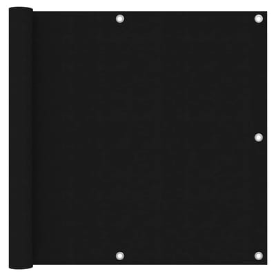 vidaXL - Balkonscherm - 90x300 - cm - oxford - stof - zwart