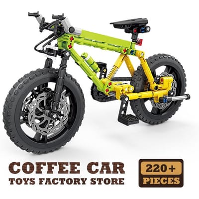 Technologie Mountainbike MOC Blokken Off Road Fiets Bouwstenen 3D Speelgoed voor Volwassenen en Kinderen Creatief Doe-het-zelf Cadeau black