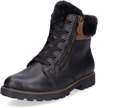Remonte dames veterboot zwart