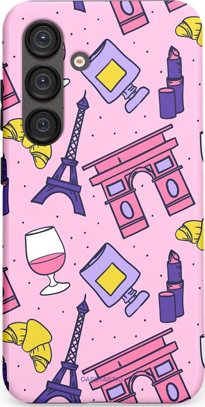 Casetastic Hoesje Geschikt voor Samsung S25 - Stijlvolle Beschermende Duo-layer Case - Trip to Paris