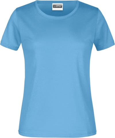 James And Nicholson Dames/dames Basic T-Shirt (Hemelsblauw)