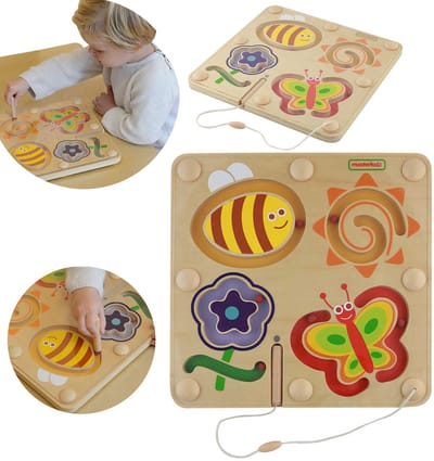 Masterkidz Magnetisch Doolhof Wereld Van Insecten - Tablet - UNI