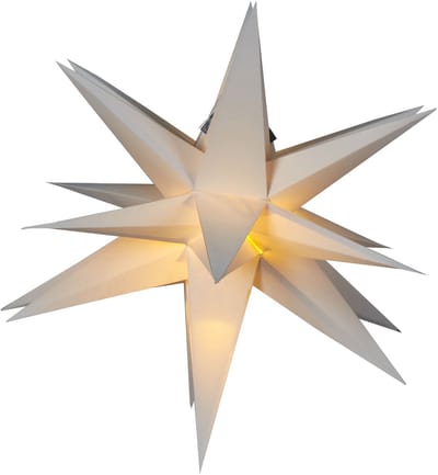 BHAGIRATHI - Kerstdecoratie LED - Gebroken wit - Papier