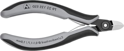 Precisie tang - Elektronica tang - Fijn knippen - ESD bescherming - 125 mm - Meerkleurig