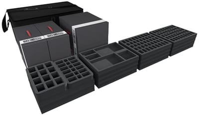 Opbergkoffer - Accessoirehouder - Spelonderdelen Organiseren - Voor 500+ figuren - 635 cm - Zwart