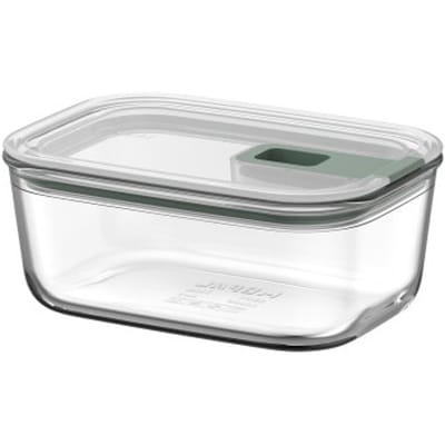 Mepal Glazen Vershouddoos EasyClip - 700 ml - Glazen vershoudbakjes met schuifsluiting - Geschikt voor magnetron. (stoom)oven. koelkast en vriezer - Nordic sage
