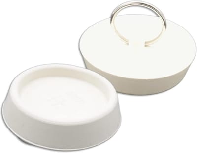 Afvoerstoppen Set - Wastafelpluggen - Water Dicht Maken - Universele Pasvorm - 5-5 Cm - Wit